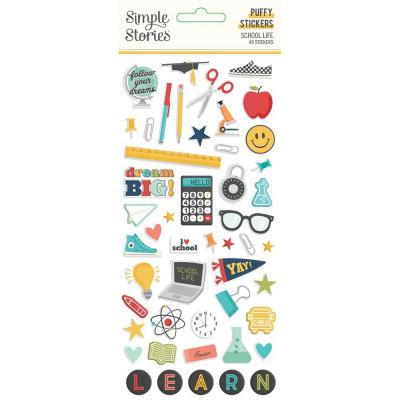 Simple Stories School Life - Puffy Stickers